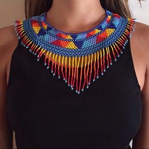Beautiful art beaded necklace 🌪🌪💦